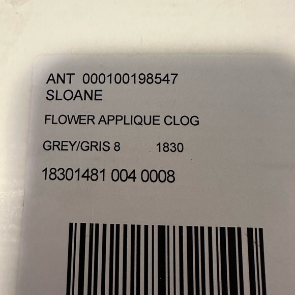 Anthropologie Sloane Flower Appliqué Clogs. Size 8. 3” Heels. Never worn. - Picture 10 of 11